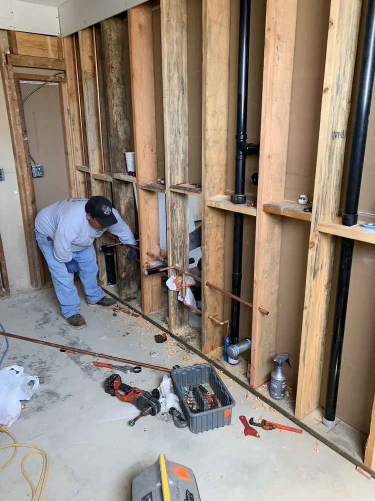Commercial rough-in plumbing for Water Heater Replacement in Harrison Township